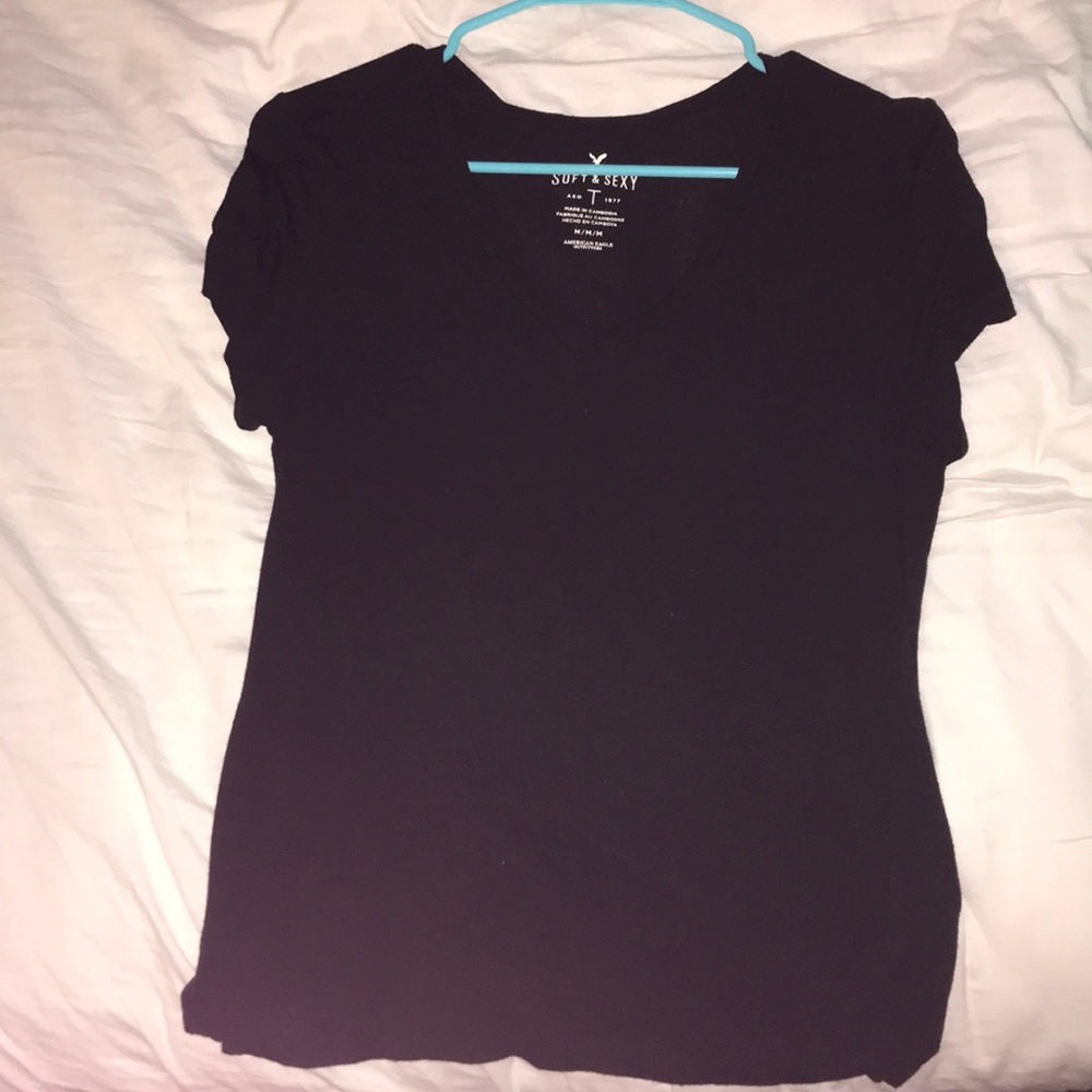 black v neck